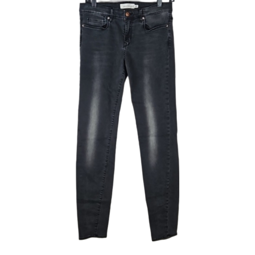 H&M Dark Gray Denim Jeans Skinny Stone Washed Stretch Cotton Grey Jean 29" Waist - Picture 1 of 8